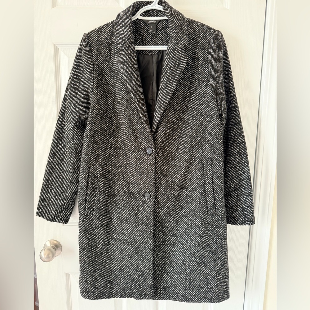 Streetwear Society Black and Gray Trench Coat